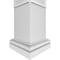 Ekena Millwork Craftsman Classic Square Non-Tapered Arts & Crafts Fretwork Column w/ Tuscan Capital & Tuscan Base CC0809ENACDTUTU - alternate 3